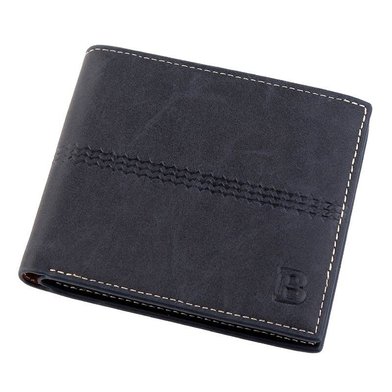 Short Wallet for Men Business Credit Card Holders Slim Men's Wallet Bifold Pu Leather Cards Wallets Luxury Purse Male