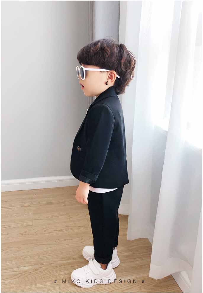 Bruiloft Jongen Kostuum Blazer Broek 2 Stuk Jurk Kinderen Jongen Trouwpak Herfst Kids Jongen Pak Outfit Set