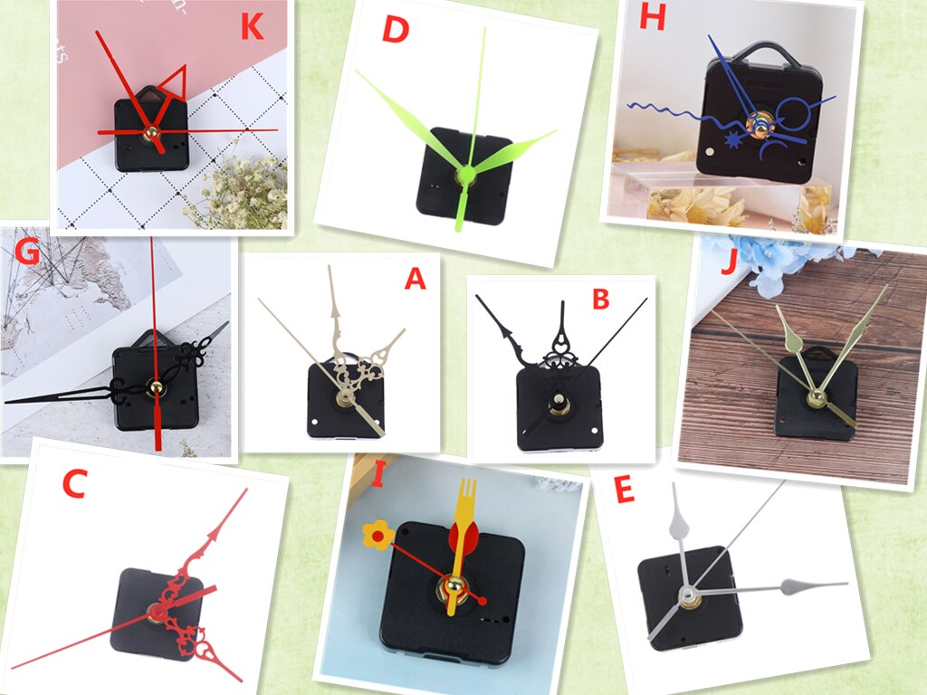 1 Set Professionele Klok Mechanisme Uurwerk Praktische Quartz Muur Stille Uurwerk Repair Tool Onderdelen Kit Diy Set