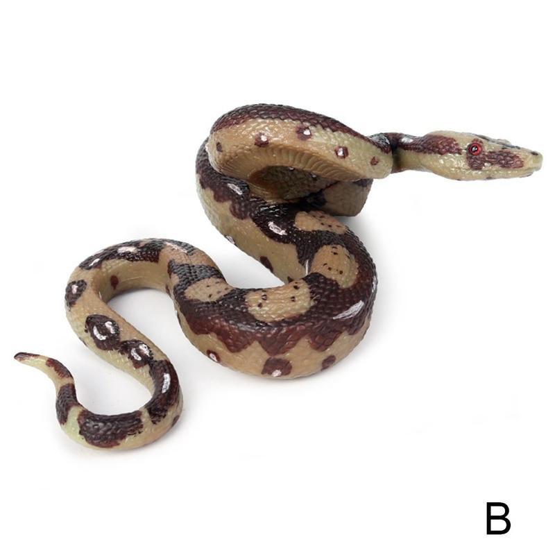 Serpent modèle réaliste enfants jouet réaliste géant jardin Reptile Simulation Simulation serpent modèle Reptile délicat Pran E4Y3: L