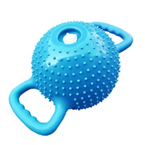 Bouilloire Portable à Double poignée en PVC, 1 pièce, Point de Massage, pour l'entraînement, le Yoga, l'haltère, équipement de Sport pour hommes et femmes: Bleu