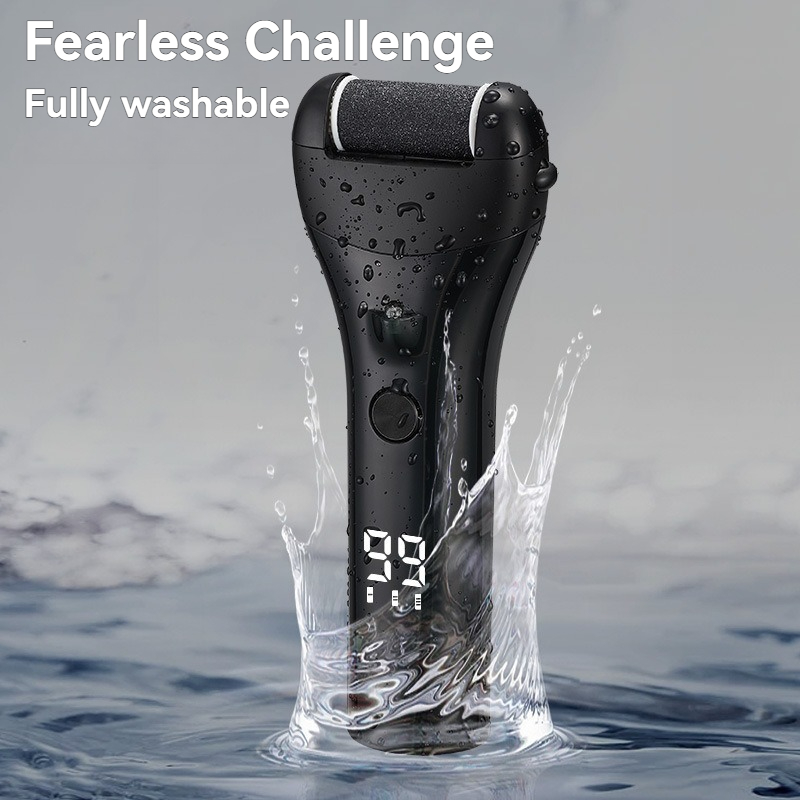Electric Foot File with High Efficiency, Household Callus Remover, Automatic Rotating Pedicure Tool, Multi-functional Foot
