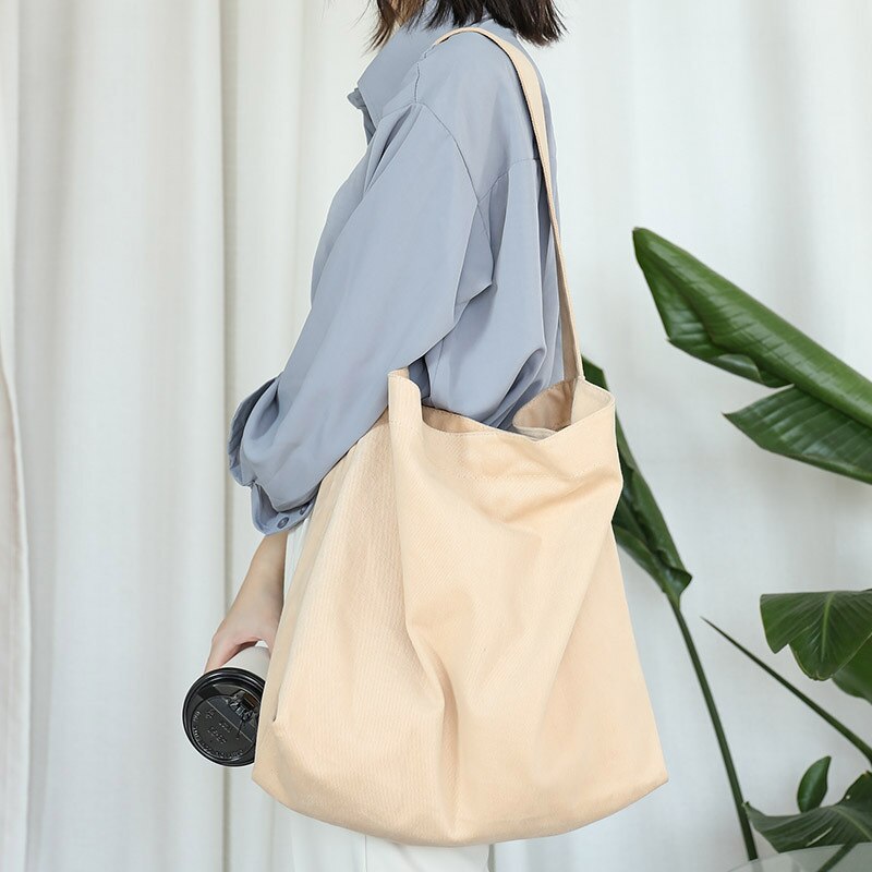 Bolso de talla grande de lona para adolescentes, informal, a la , para mujer, de viaje, tela suave de uso diario, de gran capacidad, sobre el hombro, color negro,: YELLOW