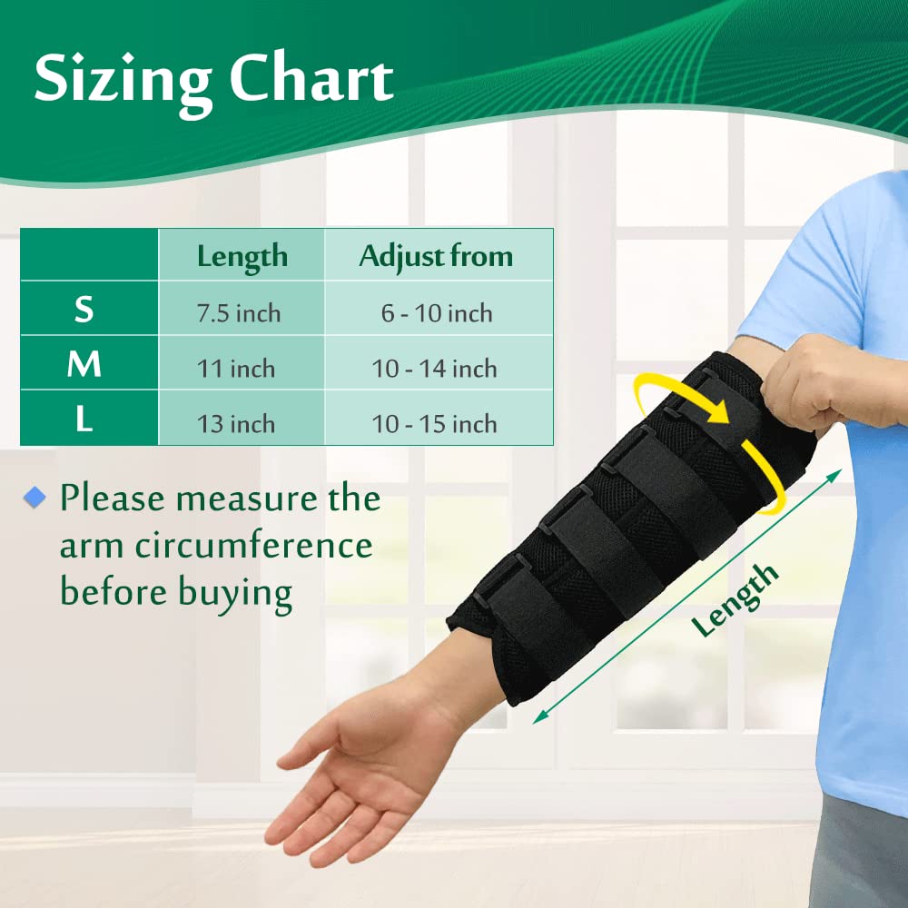 Elbow Splint Tendonitis Elbow Brace Ulnar Nerve Cubital Tunnel Brace for Sleeping Elbow Immobilizer Arm Splint Support