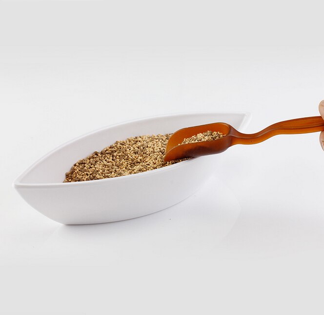 Miniväxt krukväxter hushållshandverktyg trädgårdsredskap plastskyffel spade sked multifunktion 15*2.7cm/1 st