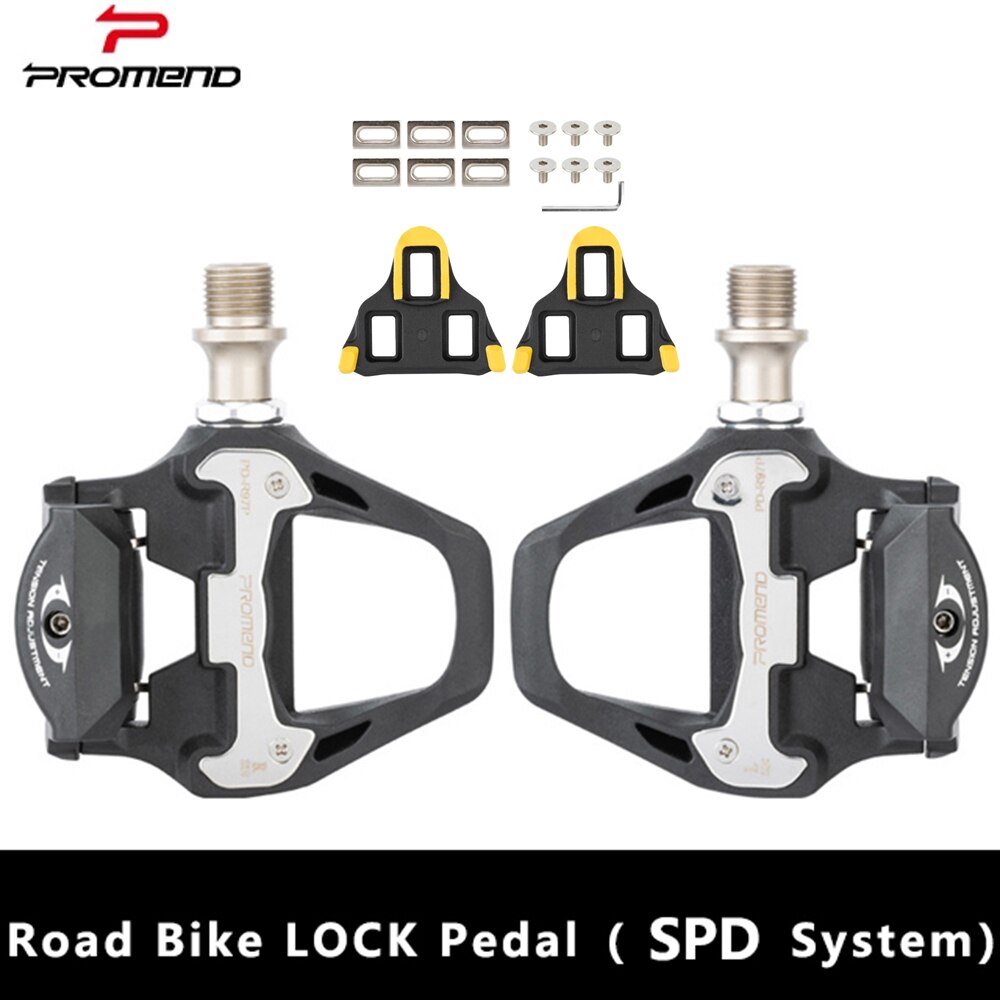 PROMEDN Road Bike Bicycle Self-Locking Pedals 260g Ultralight nylon 2 Sealed Bearing Pedal For SHIMANO SPD-SL system Bike Part