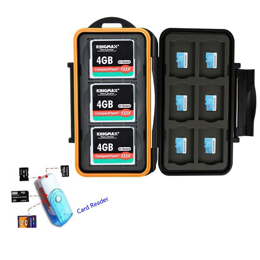 LXH 15 Slots Anti-shock Waterproof Memory Card Storage Case Houder Slip & Shockproof voor SD/CF/ micro SD geheugenkaart doos