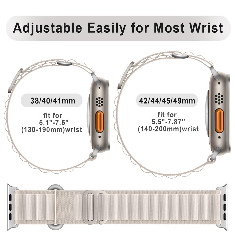 Bracelet de montre pour apple montre Ultra 2 bande 49mm 45mm 44mm 40mm 41mm 38 bracelet alpin Nylon série iwatch 6 7 8 9 se 44mm