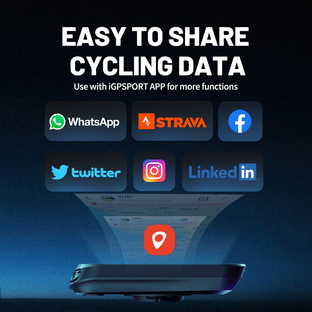 computer da bici GPS IGPSPORT BSC100S ciclo Tachimetro senza fili Cronometro digitale da bicicletta Contachilometri da ciclismo computer da ciclismo