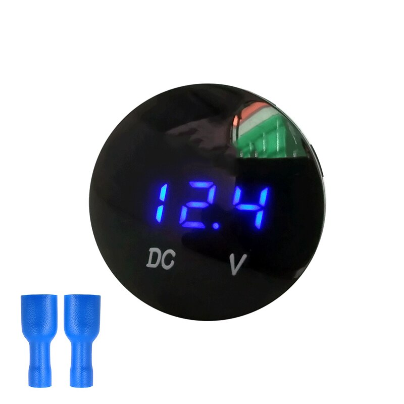 Dc 5v-48v ledet panel digital spændingsmåler batterikapacitet display voltmeter med touch switch motorcykel digital spændingstester