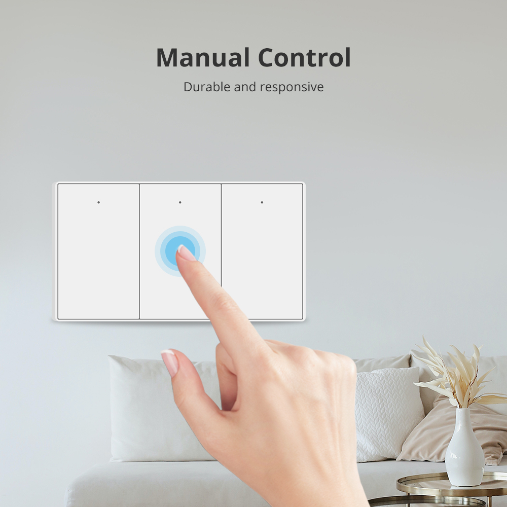 Zemismart Zigbee Push interrupteurs d'éclairage mural fonctionne avec Tuya Alexa Google Home Smartthings via hub 1 2 3 4 Gang interrupteur neutre