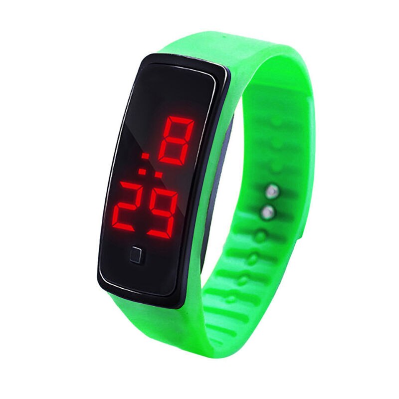 Led Digitale Display Armband Horloge Dames & Heren Horloge Klok Silicagel Sport Horloge: A