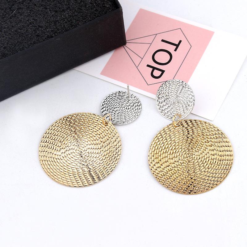 Mode Hanger Maat Ronde Cirkel Oorbellen Vrouwelijke Temperament Persoonlijkheid Kleuraanpassing Bult Oorbellen Voor Vrouwen Sieraden Brincos: Default Title