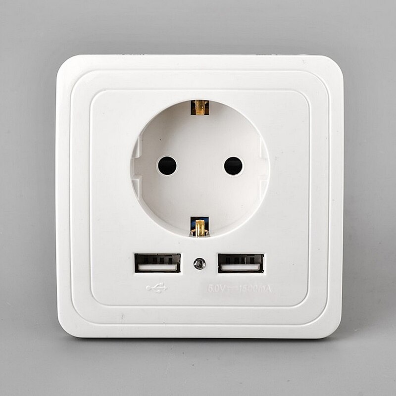 USB German Socket German Standard Power Outlet European Socket European Regulations European Standard Wall Socket