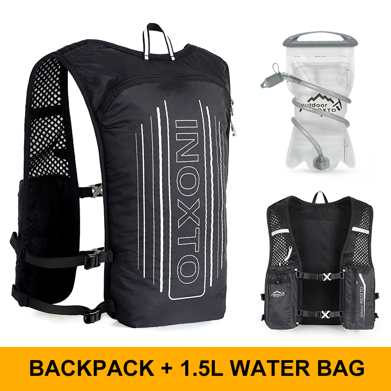 Reflektierende Weste für Damen und Herren, verstellbarer Brustgurt, Lauf-Trinkweste, leichter reflektierender Trinkrucksack, su: Anderes