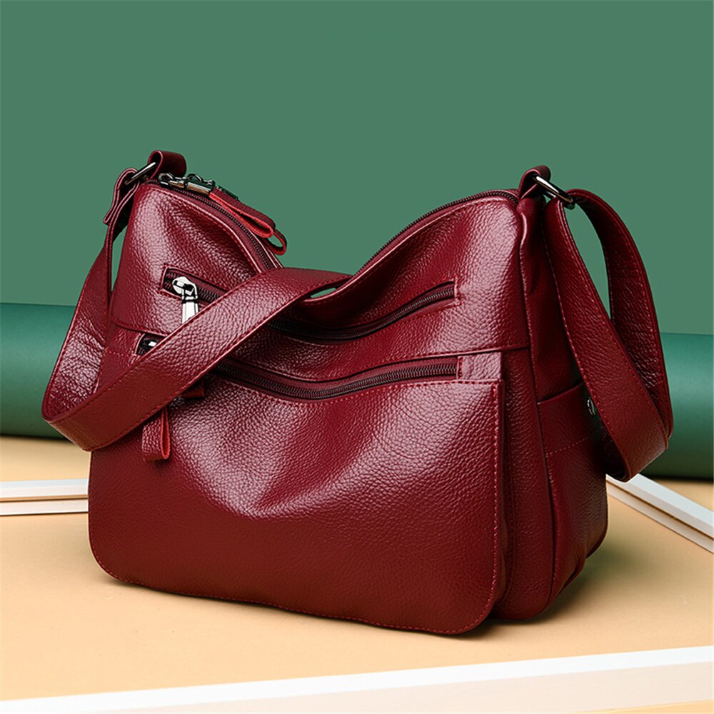 Multi-pocket crossbody tassen voor vrouwen sac a main femme leren luxe handtassen damestassen handtassen