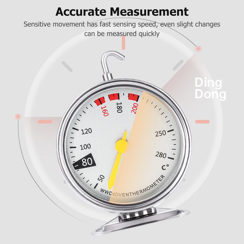 MEMDOO Oven Thermometer Kitchen Baking Temperature Measuring Food Meat Temperature Stand Up Dial Oven Thermometers