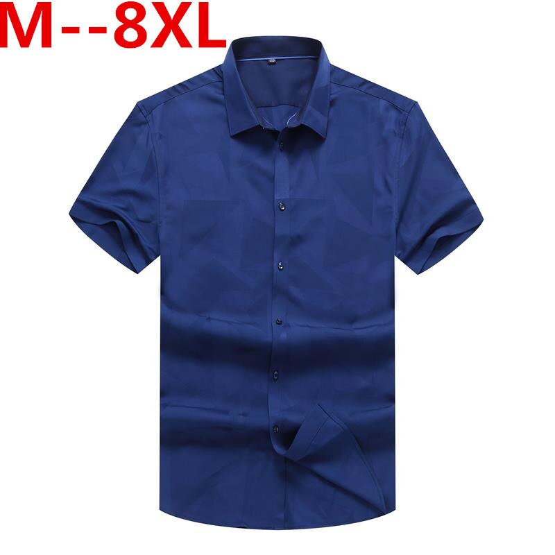 Iso 10xl 8xl 6xl 5xl 4xl kesä miesten vaatteet löysä istuvuus miesten lyhythihainen paita miehet kiinteät rento miesten paita sosiaalinen plus koko