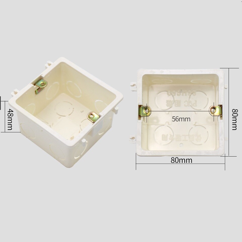 4Pcs Livolo Externe Montage Dark Doos Wandschakelaar Socket Cassette 86Mm Mount Switch Box, cassette Voor Elektrische Accessoires