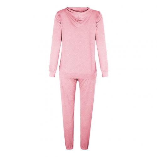 2 Stuks Set Vrouwen Sport Trainingspak Rits Hoodies Sweatshirt Broek Set Jogger Sport Wear Dames Casual Zweet Herfst Streetwear Pak: Roze / L