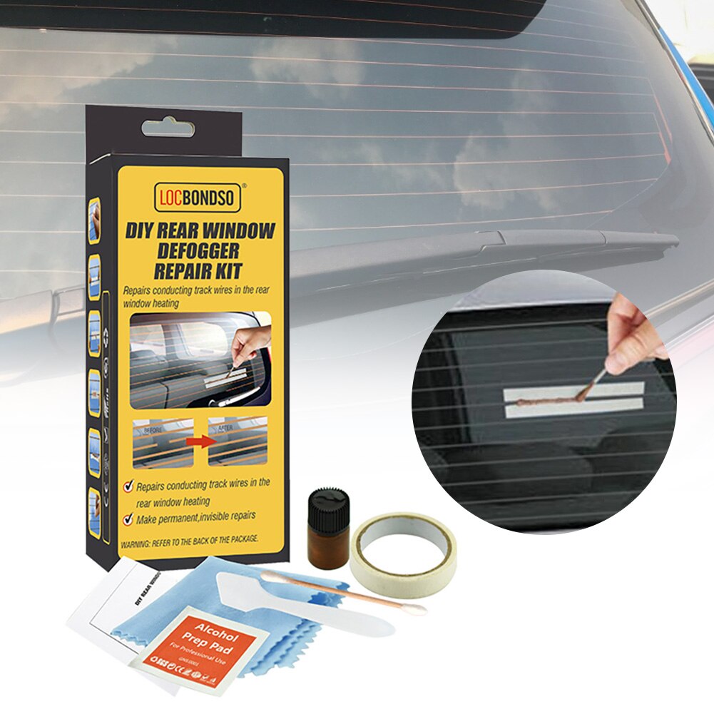 Car Rear Window Defogger Repair Kit DIY Quick Repair Scratched Broken Defroster Heater Grid Lines Auto Care Accessories