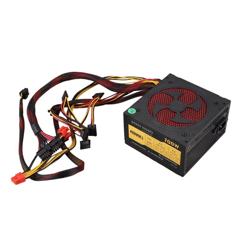 500w stille atx 12v- 4/8- pc-voeding met ventilator, modulaire sli-verlichte ventilator voor high-end computerconfiguratie pc