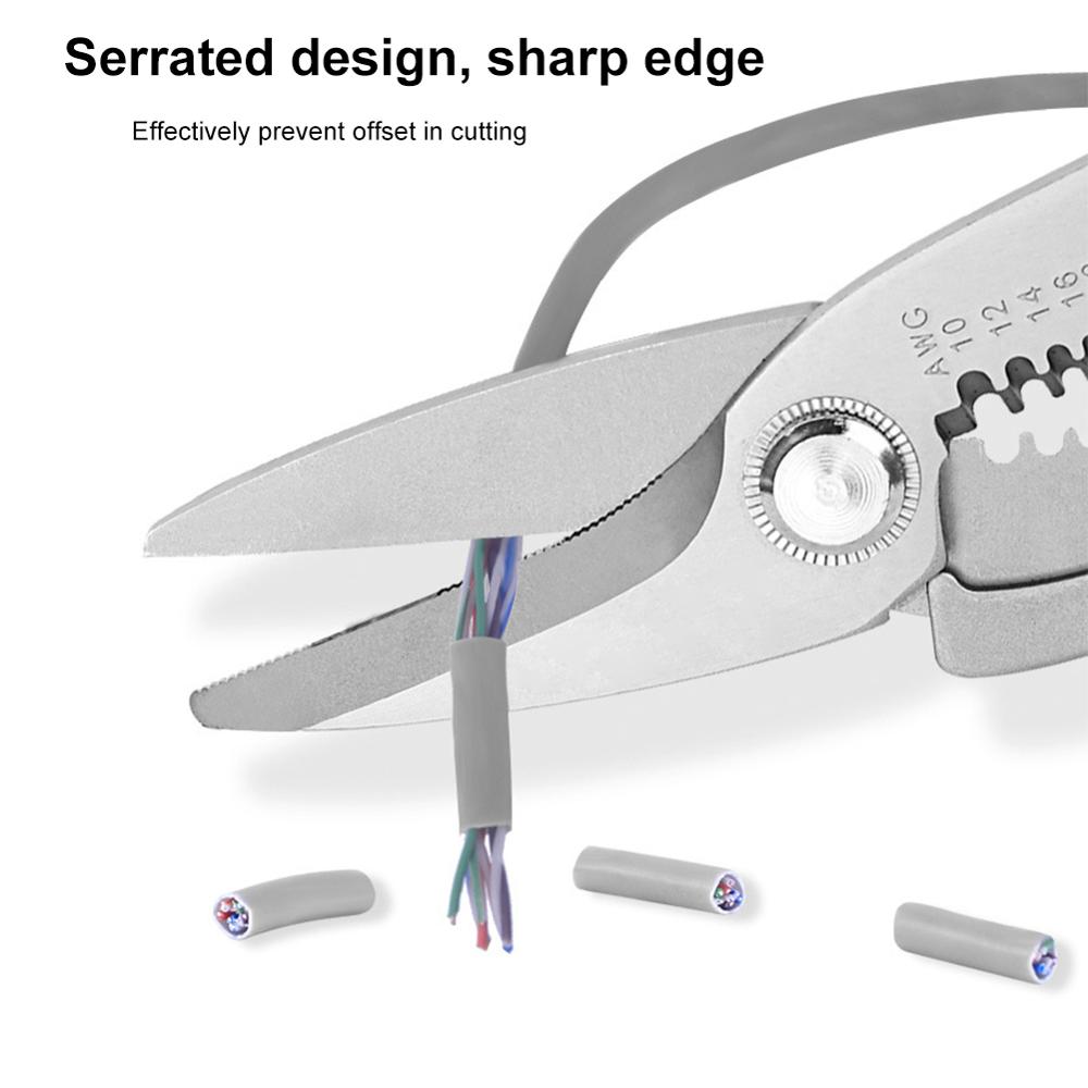 Multi tool pliers Crimping Pliers wire stripper Multi functional Snap Ring Terminals Crimpper Electrician Shears Stainless Steel