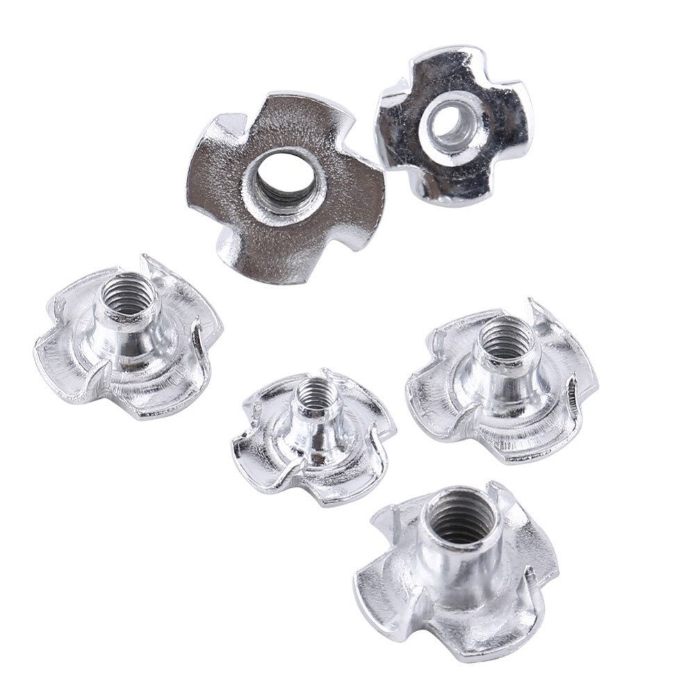 120pcs Four-needle Blind Rivet Nuts For Wood M3, M4, M5, M6, M8