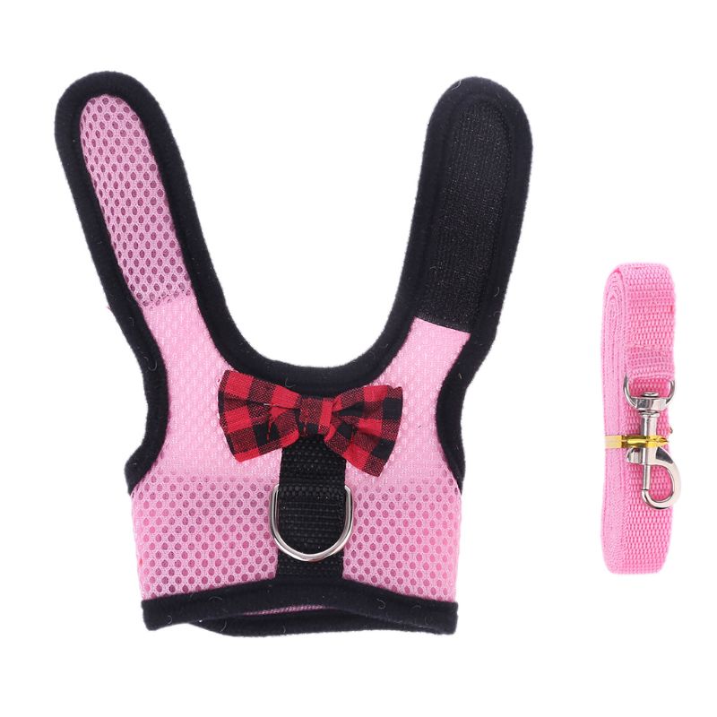 Konijn hamster harnas riemen set buitenlijnen kleine huisdier vest riemen pak  lx9c