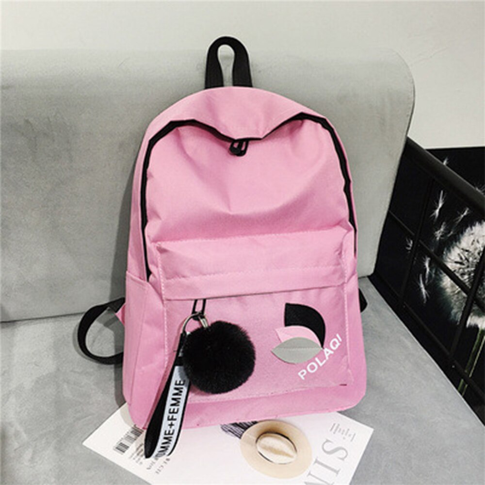 Tasche Frauen Neue frauen Leinwand Rucksack Schule tasche Für Mädchen Rucksack Neue Rucksäcke Schule taschen Reise: Rosa