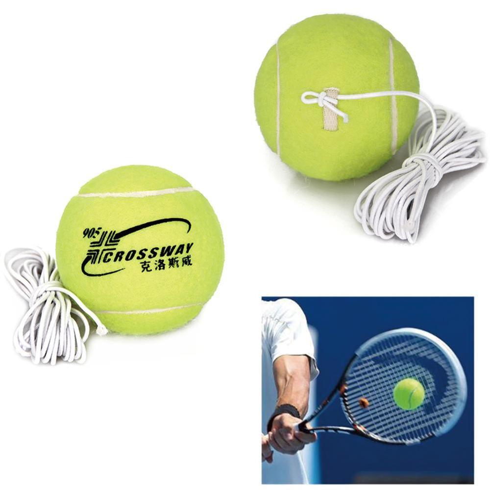 Beginner Training Practice Rebound Tennis Rope Elastic With Ball Training Machine Rubber 3.8m Ball J5D6