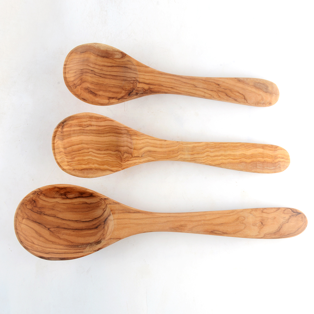 Olijf Houten Gebruiksvoorwerp kitchenwares houten hand gemaakt Spatel en Lepel # 600R