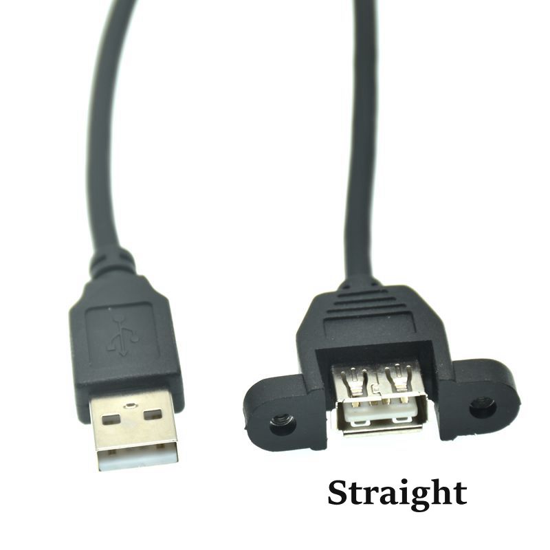 90 grad hoch & Nieder & Verknüpfungen & Rechts Abgewinkelt USB 2,0 A Stecker auf Buchse Verlängerung Kabel Mit Tafel montieren See 25cm 50cm: Orange / 0.6m