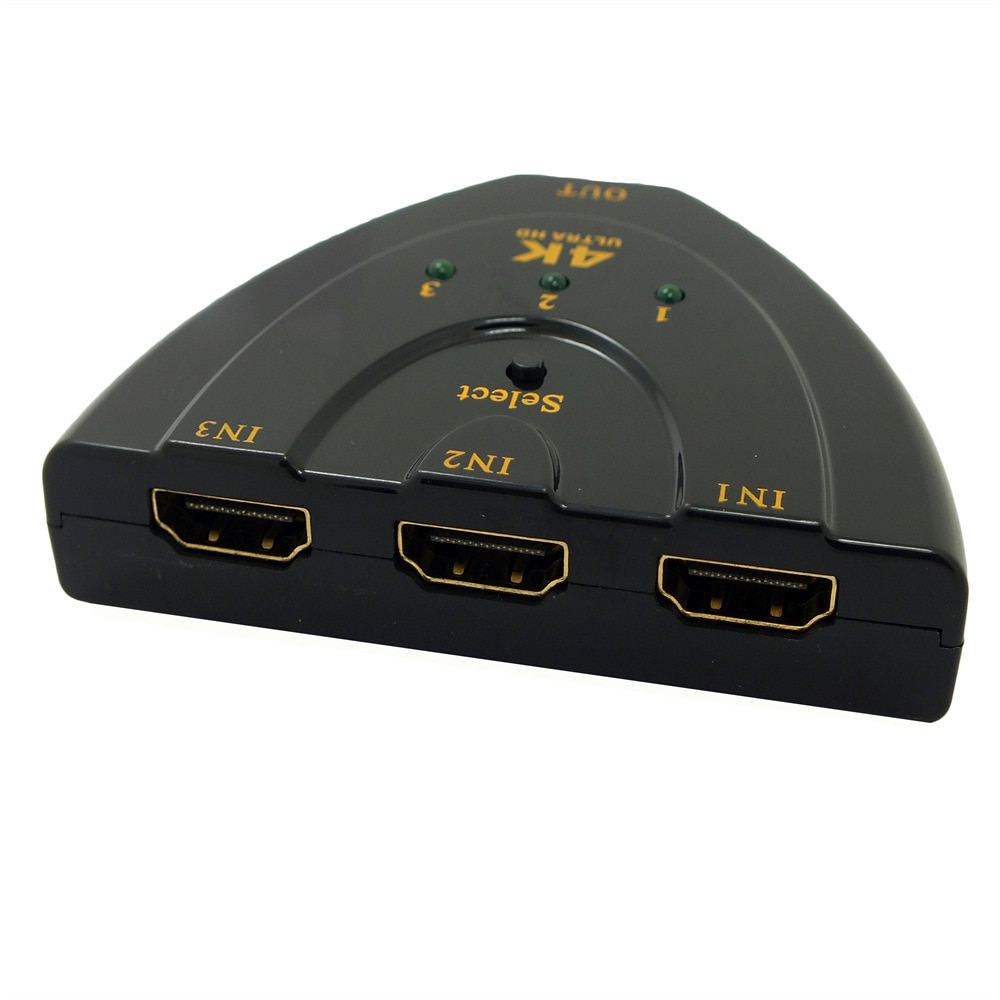 Mini 3 Port HDMI Switch 3x1 HDMI Switcher 3 input 1 output Splitter HDMI Port for HDTV 1080P Video AVCWT-301
