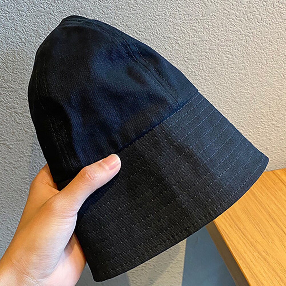 Effen kleur emmerhoed voor dames heren buitenzonwering brede rand emmerpet zonnehoed emmerpetten vissershoeden vissershoed