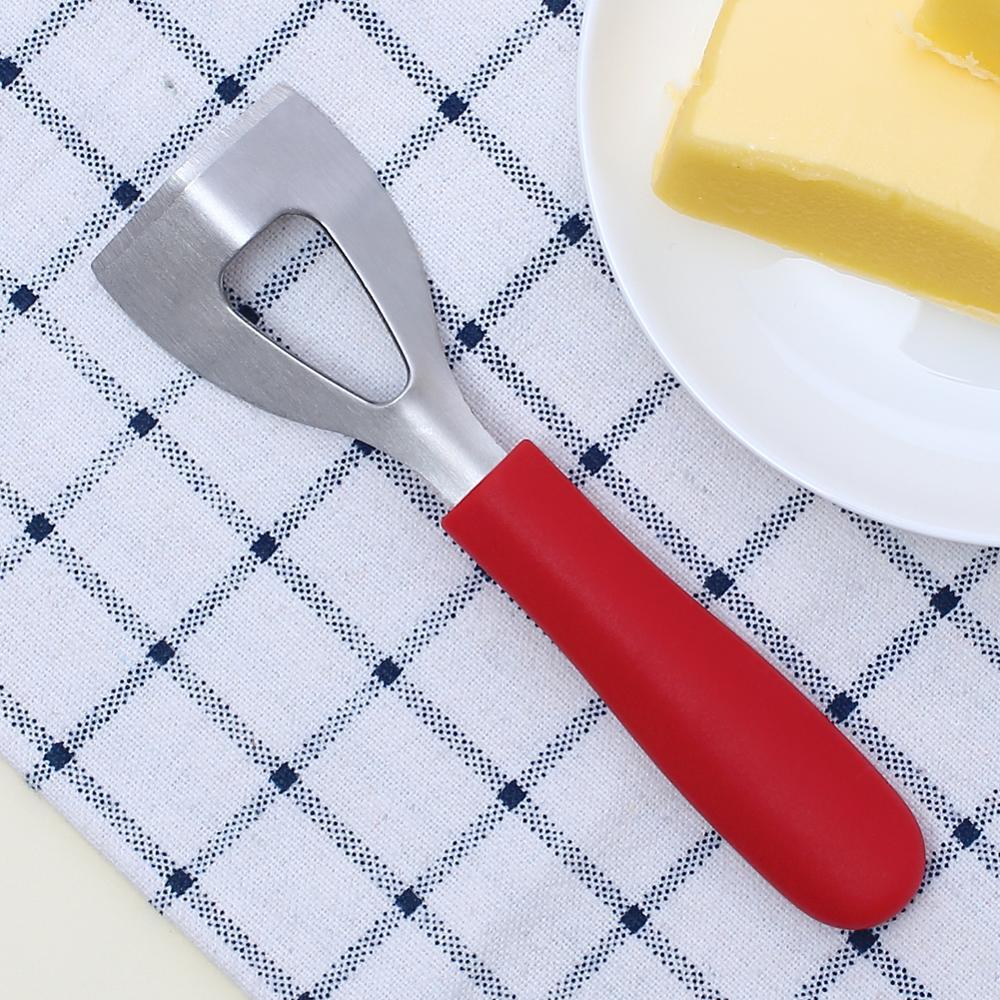 Coupe-fromage en acier inoxydable, coupe-beurre et manche en Silicone, grattoir à fromage, ustensiles de cuisine