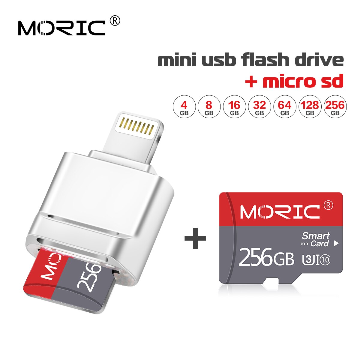 Mini 2.0 usb-stick voor iphone 6/6s/6 plus /7/7 plus /8/ x usb/otg/lightning 2 in 1 pen drive voor ios externe opslagapparaten