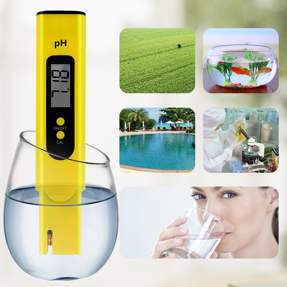 Digital PH Meter LCD PH Tester Accuracy 0.1 Automatic Calibration for Water Food Aquarium Pool Hydroponics Pocket Size 40% OFF