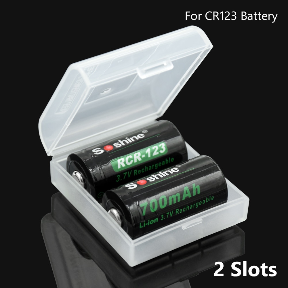 Batterij Case Plastic Dozen CR123 Batterij Doos Voor 2 Stuks CR123 Batterij Case Houder Box Storage Kleur Optioneel
