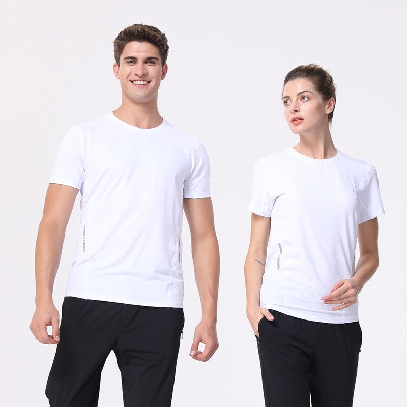 Almindeligt tøj fitness t-shirt herre o-hals t-shirt bomuld bodybuilding t-shirts overdele fitnesscentre t-shirt