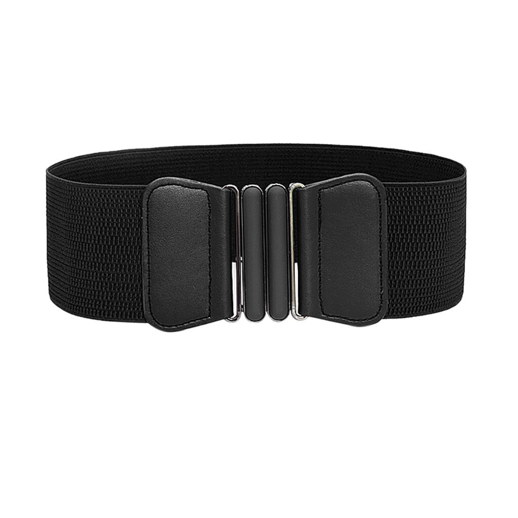 Ceinture Large élastique Pour Femme - Boucle à Crochet, S'adapte De 58 à 118 Cm - Cuir Synthétique - Pour Robes, Chemisiers, Manteaux