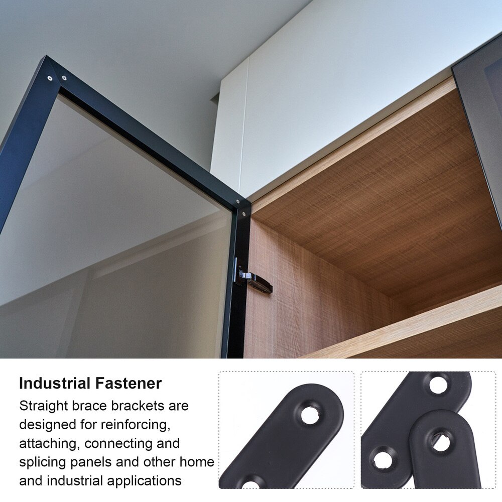 72 Pcs Rustless Corner Brace Joint Heavy Duty Shelf Bracket Fixing Fitting