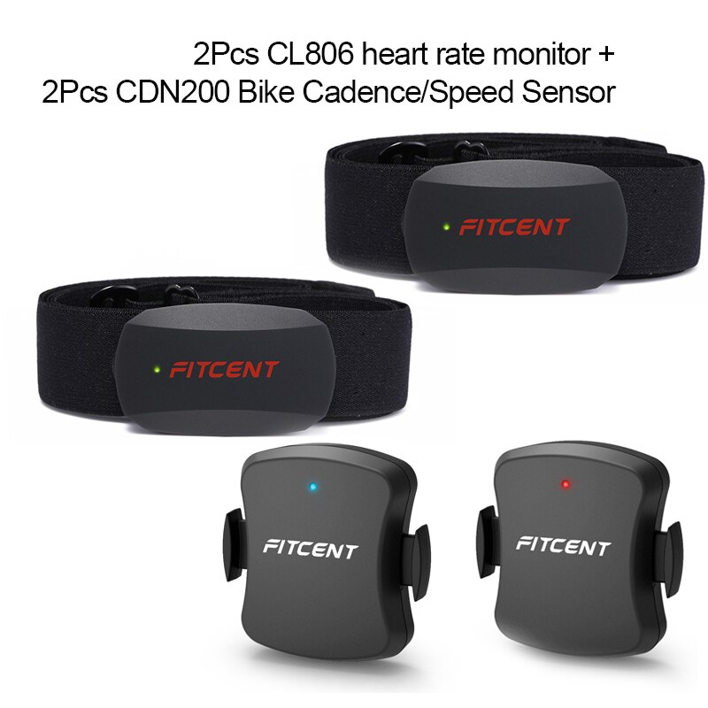 Fitcent Dual Mode Hartslagmeter Ant + Blutooth Fiets Cadans Snelheidssensor Cyling Computer Voor Wahoo Garmin Zwift Sport