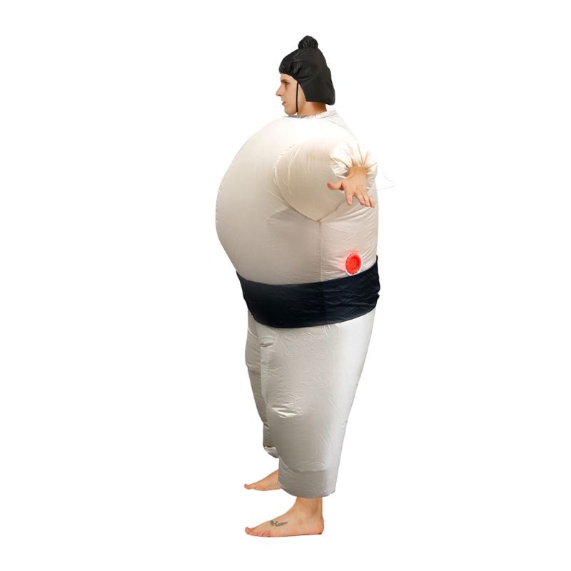 Sumo Wrestler Costume Inflatable Suit Blow Up Outfit Adult Cosplay Party Dress