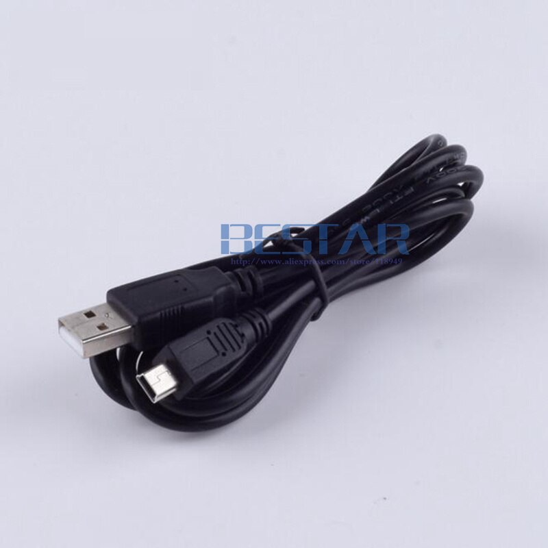 Black DC power plug USB convert MINI USB 5pin 5P Jack with cord connector charging charge cable 1m 3FT