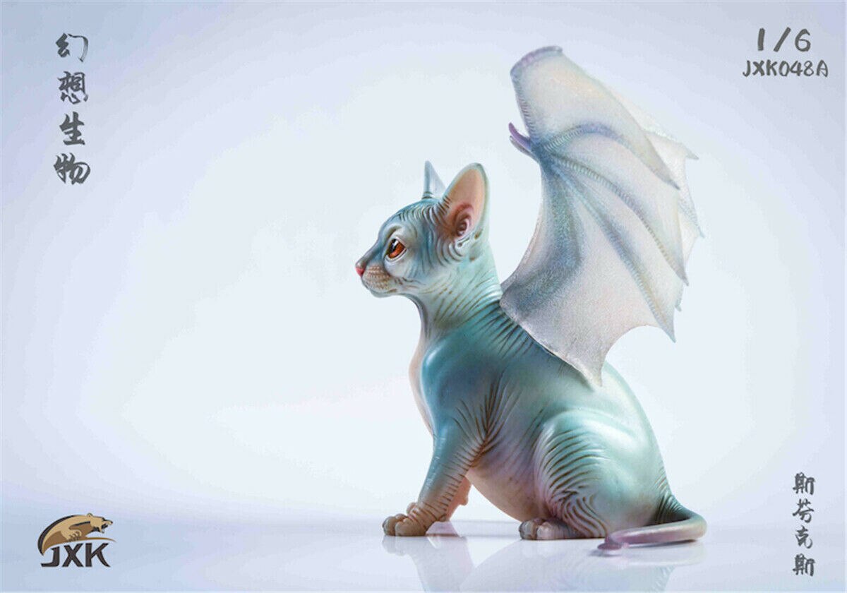 JXK 1/6 Hairless Cat Pet Healing Figure Fantasy Sphynx 2.0 Felidae Animal Collector Toy Decoration