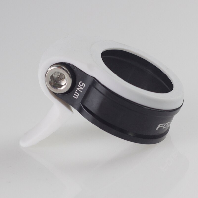 Fouriers – collier de serrage pour tige de selle vtt, fixation en caoutchouc, étanche, anti-poussière, accessoires de vélo, 31.8mm, 34.9mm, 27.2mm, 31.6mm: white 349