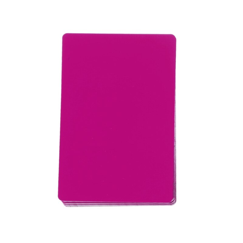 50Pcs Blank Sublimation Metal Name Card Custom Blank Printing Business Cards Kit U4LD: Purple