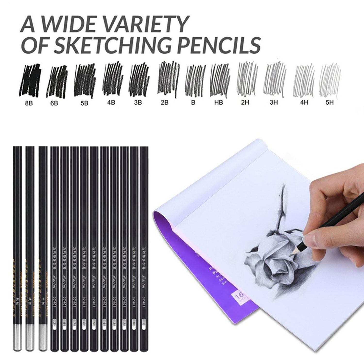 29 stk tegning maleri skitse sæt sæt med blyanter viskelæder slibemaskine til kunstner nybegynder studerende tegning forsyninger