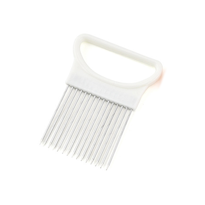 El árbol hogar de cocina de acero inoxidable agujas para cebolla tomate cebolla picada rápido aguja para carne de cocina accesorios H271: H271  White